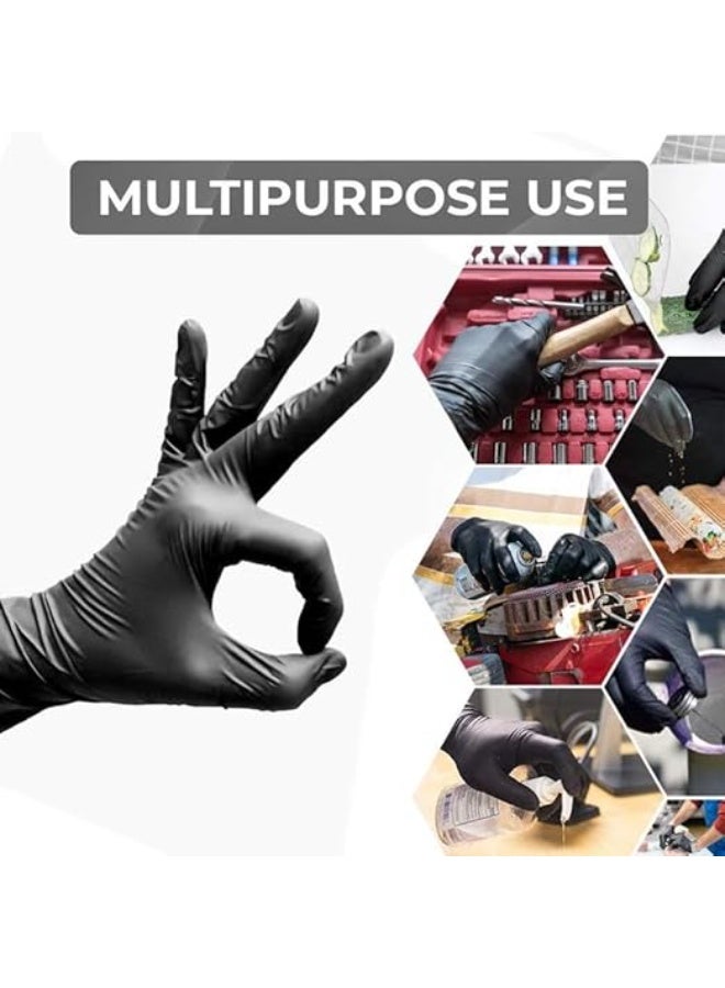 Premium Powder-Free Nitrile Gloves (100 Count) - Non-Tearable & Food Grade - Strong, Durable Hand Protection for Kitchen & Daily Use - Image 4