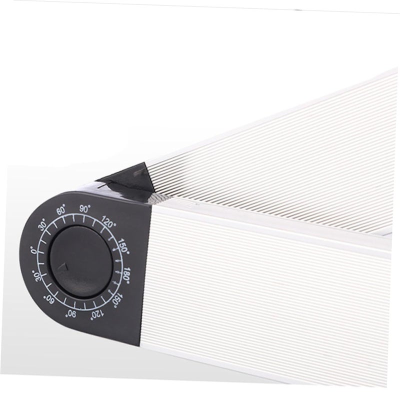 Adjustable Height Laptop Stand White Aluminum Ventilated Sturdy Holder for Standing Desk - Image 3
