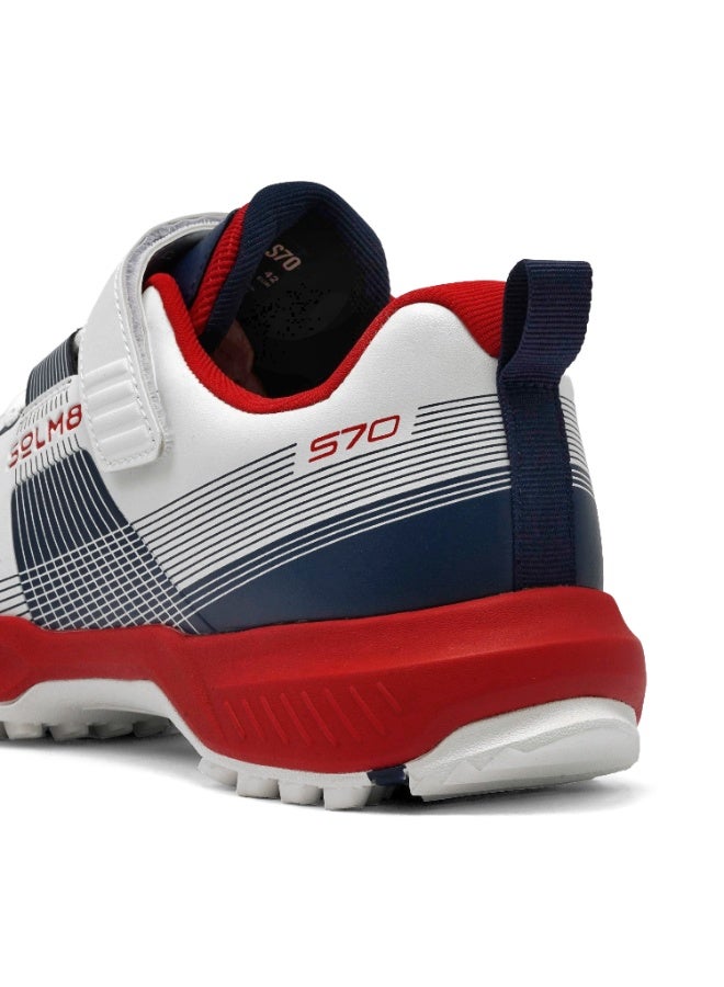 SOLM8 S70 Cricket Shoes with Gel Insole - Designed for Bowlers with Secure Velcro Strap & Well Padded upper and Advance Rubber Cleats - Image 5