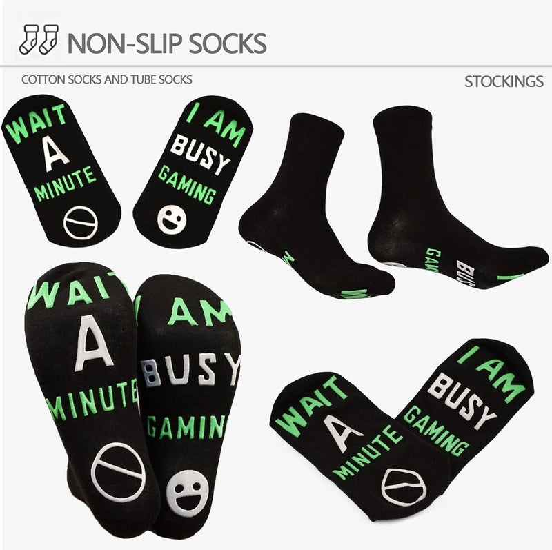 NDLBS Funny Christmas Gifts Novelty Gaming Socks Christmas Stocking Stuffers for Men Teens Boys Kids Him Adult Xmas Gifts - Image 5
