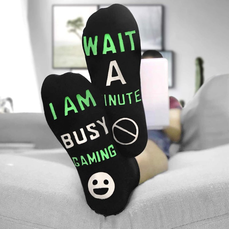 NDLBS Funny Christmas Gifts Novelty Gaming Socks Christmas Stocking Stuffers for Men Teens Boys Kids Him Adult Xmas Gifts - Image 2