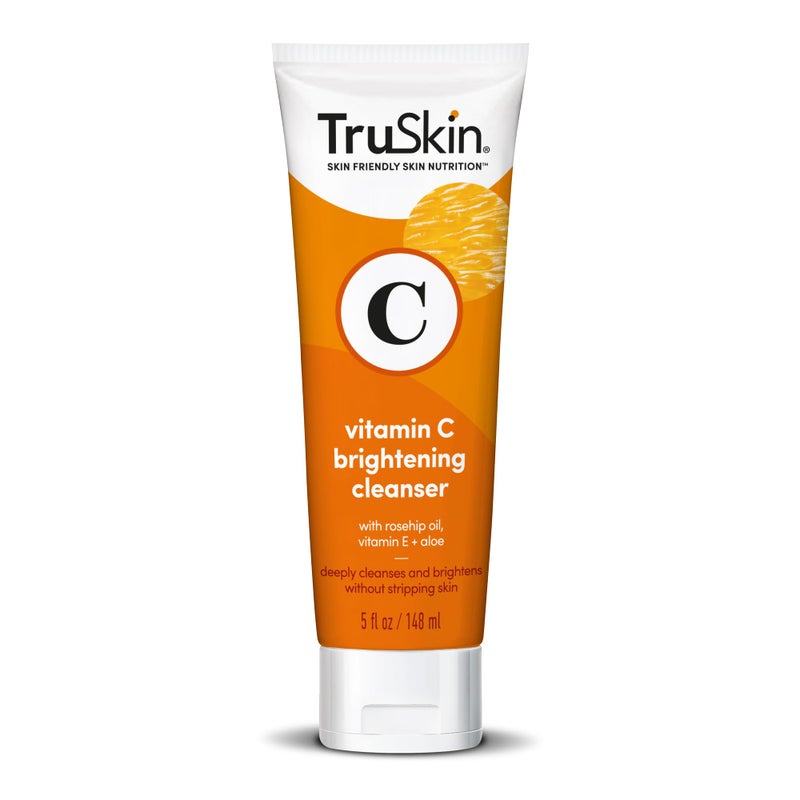 TruSkin Vitamin C Cleanser for Face - Brightening Face Wash with Vitamins C & E, Rosehip Oil, Aloe Vera and MSM - Deep Clean and Refresh for Radiant, Healthy-Looking Skin, 5 fl oz - Image 1