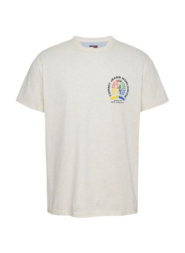 TOMMY JEANS  Regular Fit 4Clr Crest T-Shirt for Men | Best Price UAE