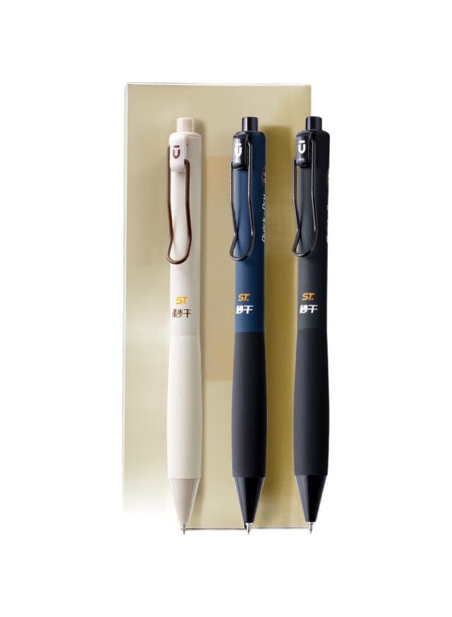 M.G M&G Stationery Premium Writing Expert 0.5Mm Black Gel Pen, Quick-Drying St Retractable Exam Pen, Wide-Angle Clip, Student Exam Signing Pen, 3-Pack Agph8506 - Image 2