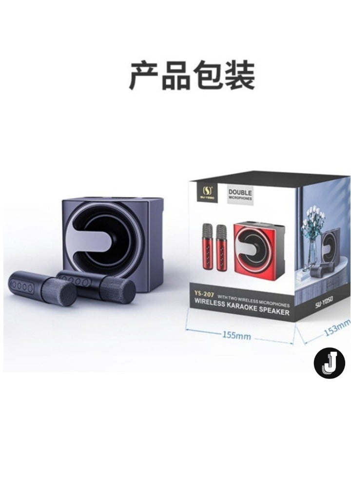JAJEEK "Wireless Bluetooth Speaker with Dual Microphones – Portable Mini Audio System for Indoor & Outdoor Use (Model YS-207)" - Image 2