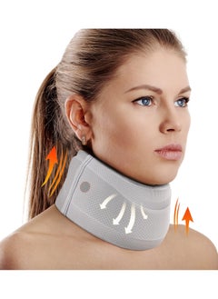 KASTWAVE Neck Brace for Neck Pain and Support, Soft Neck Support Relieves Pain & Pressure in Spine for Women & Men, Wrap Align Stabilize Vertebrae Foam Cervical Collar for Sleeping (3.5" Depth Collar)  - Image 1