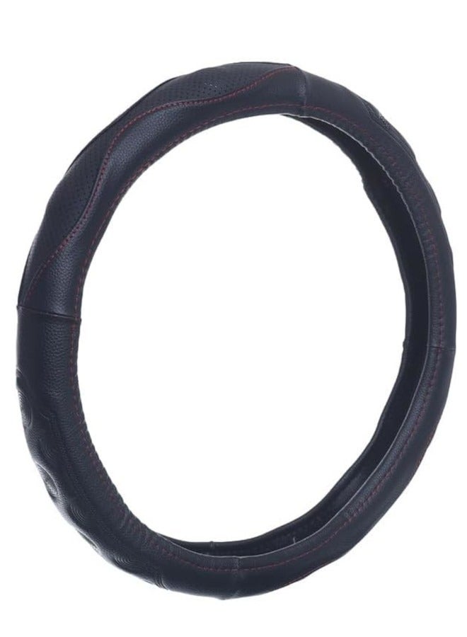 غطاء طارة دركسيون من الجلد والمطاط - اسود - توتش 04 - Image 1