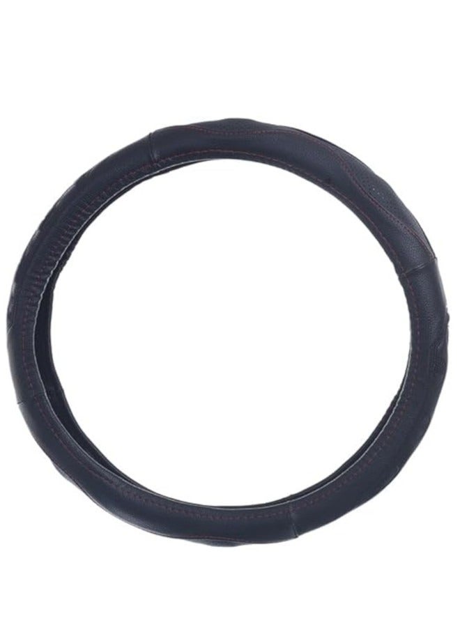 غطاء طارة دركسيون من الجلد والمطاط - اسود - توتش 04 - Image 2