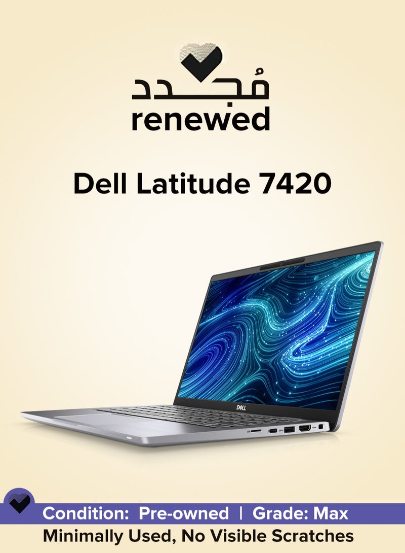 DELL Renewed - LAPTOP DELL Latitude 7420 - Intel® Core™ i7-1185G7 Processor -16 GB RAM - 512 GB SSD - Intel Iris XE Graphics - Windows 11 Pro - English/Arabic Black - Image 1