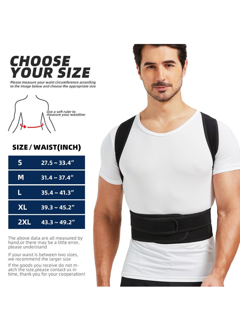 Rock Pow Back Brace and Posture Corrector for Men and Women Adjustable Back Straightener Posture Corrector, Scoliosis and Hunchback Correction, Spine Corrector, Support for Upper Lower Back Pain Relief  - Image 2