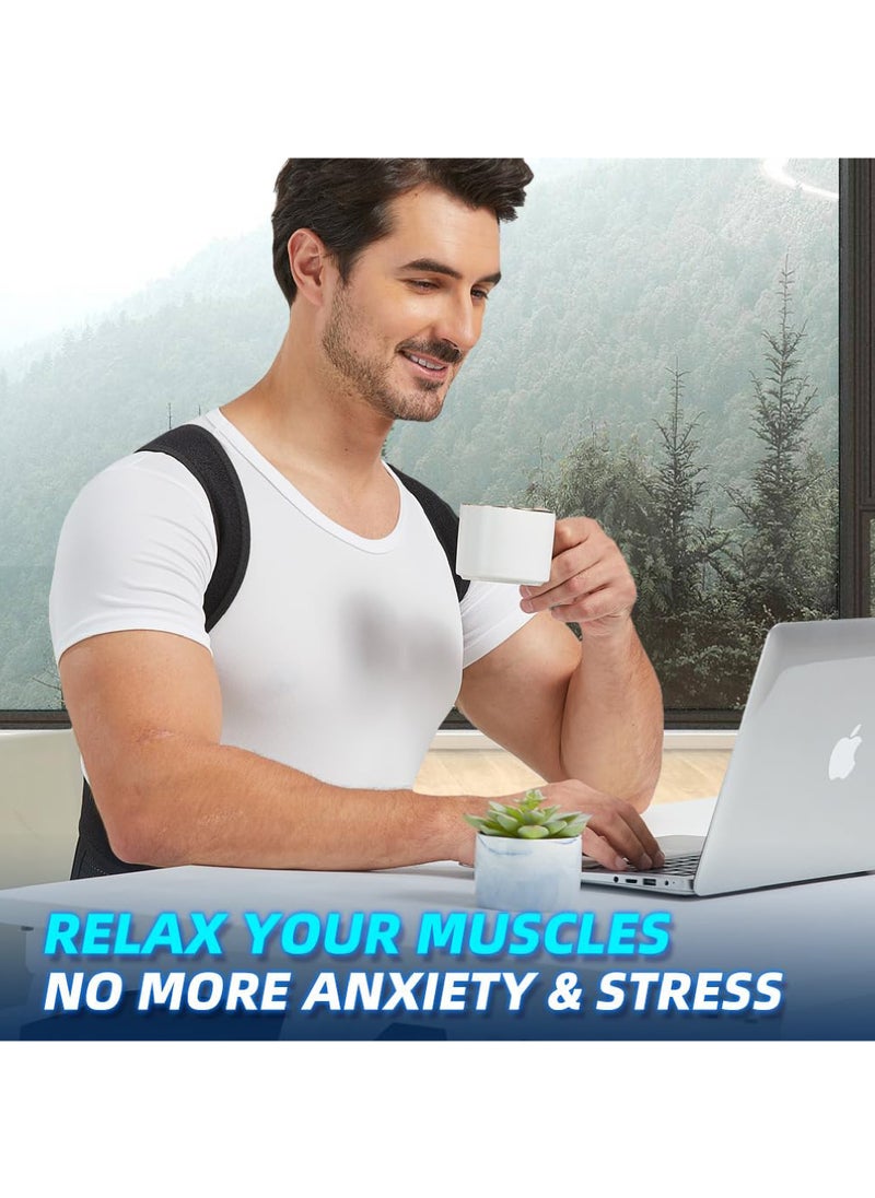 Rock Pow Back Brace and Posture Corrector for Men and Women Adjustable Back Straightener Posture Corrector, Scoliosis and Hunchback Correction, Spine Corrector, Support for Upper Lower Back Pain Relief  - Image 4