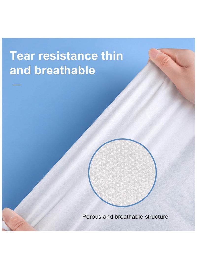 Travel Disposable Bed Sheet 4Pcs Set, Portable Disposable Sheet and Quilt Cover(220x240cm), 2 Pcs Pillowcase(50x85cm), Suitable for Travel Hotel Business Travel  - Image 4