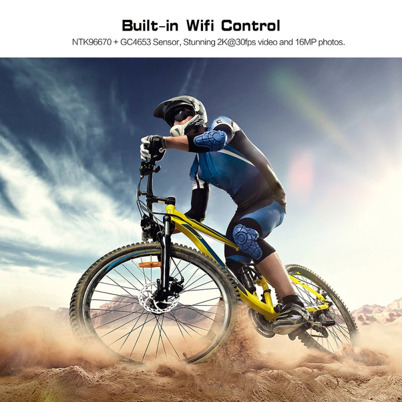 SOOCOO Bike Camera 4K Action Sports Helmet Waterproof WiFi APP Head-mounted Outdoor Adventure Cycling Camera - Image 3
