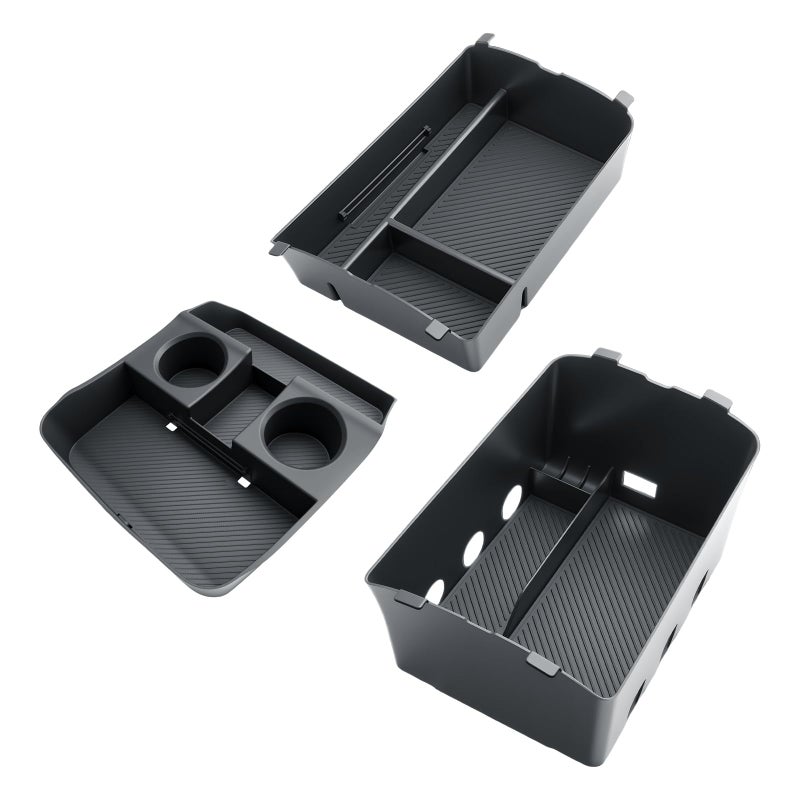 BIBIBO 3Packs for 2026 Hyundai Palisade Center Console Organizer 2026 Hyundai Palisade Calligraphy Console Armrest Tray & Lower Center Console Organizer 2026 Palisade Calligraphy Console Insert Tray - Image 1
