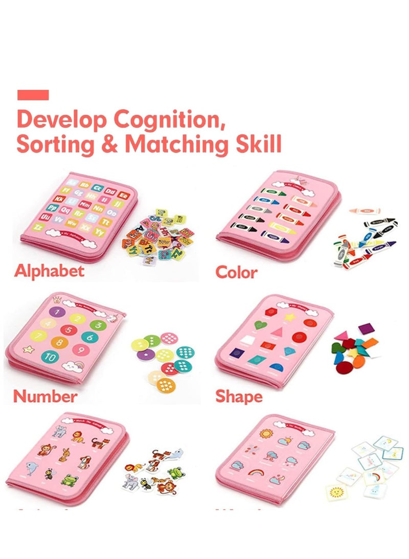 FengSVMA Busy Board Montessori Toys for 1 2 3 4 Year Old Girls & Boys Birthday Gifts, Sensory Toys for Toddlers 1-3, Educational Travel Toys, Preschool Activities for Learning Fine Motor Skills  - Image 5