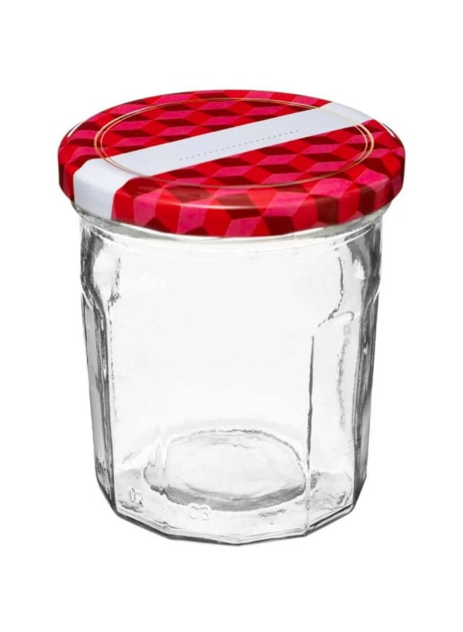 Five Simply Smart 6-Piece Vintage and Retro Style Glass Jam Jar Clear 280 ml 146445 - Image 2