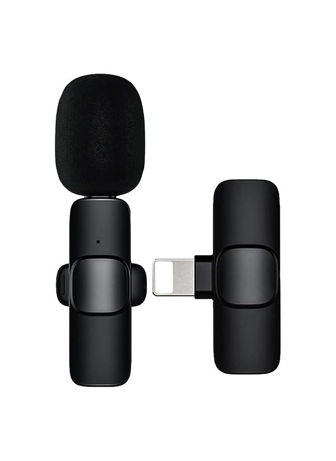 أعجوبة 2 ميكروفون لاسلكي لجهاز iPhone التوصيل والتشغيل Lavalier مع تقليل الضوضاء  - Image 1