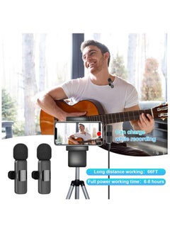 MARVERS 2 Wireless Microphone For iphone Plug And Play Lavalier With Noise Reduction  - Image 2