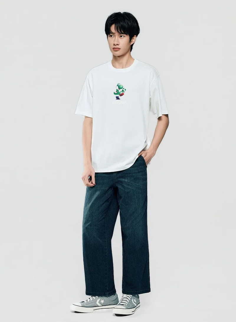 جيوردانو Men Relaxed Yoshi Printed Cotton Tee