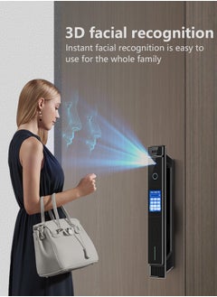 Lengenda Smart Door Lock With Dual Screens Dual Power Supply And Hd Dual Cameras – Precision Aluminum Build Jlink App  - Image 3