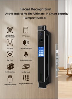 Lengenda Smart Door Lock With Dual Screens Dual Power Supply And Hd Dual Cameras – Precision Aluminum Build Jlink App  - Image 2