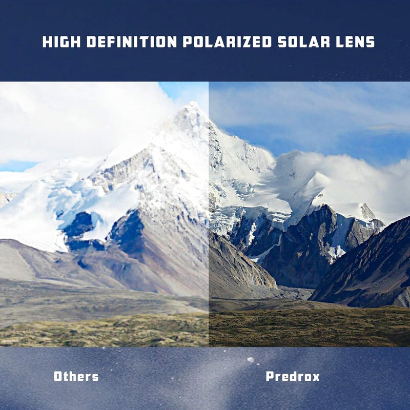Predrox Si M Frame 3.0 Lenses & Nose Pieces Replacement for Oakley Sunglass OO9146 Polarized - Image 5