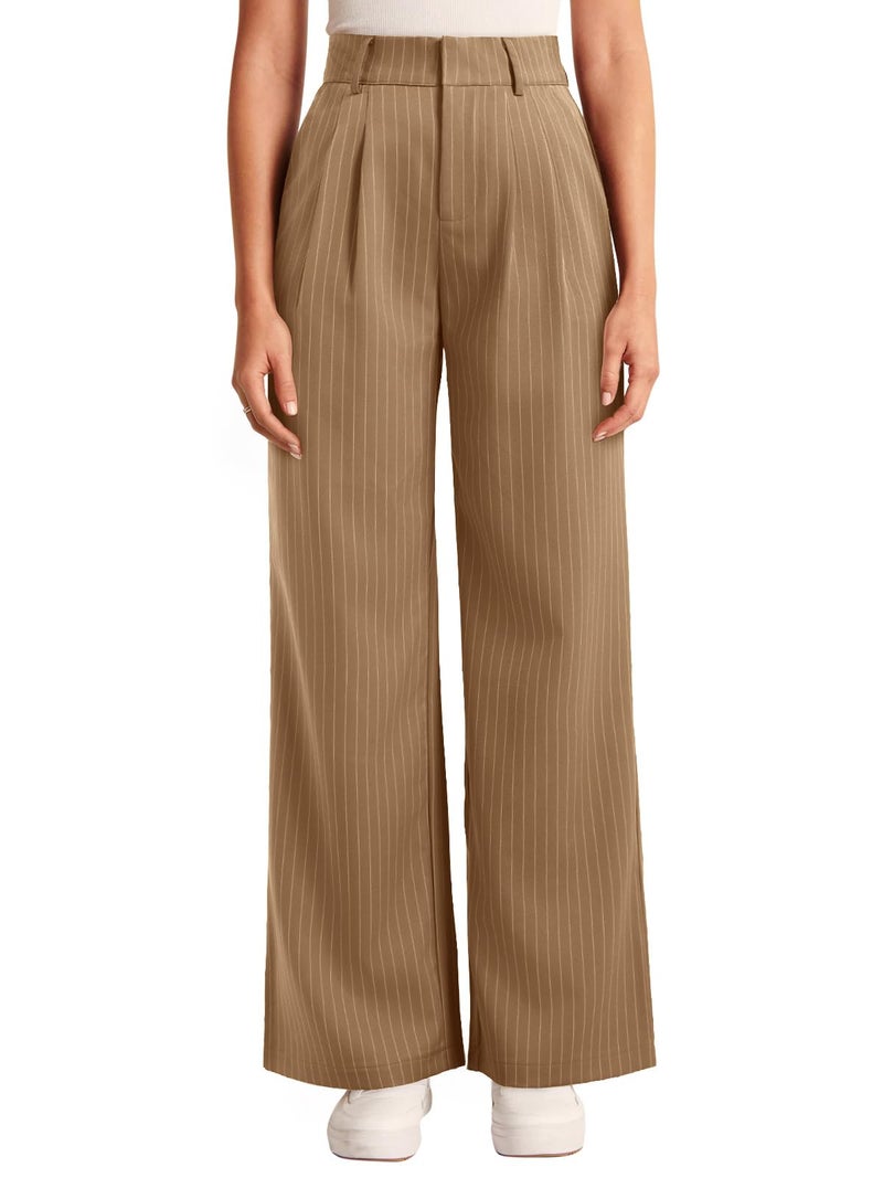 NIMIN High Waisted Work Pants for Women Straight Leg Office Dress Pants Business Casual Pants Trousers with Pockets - Image 2