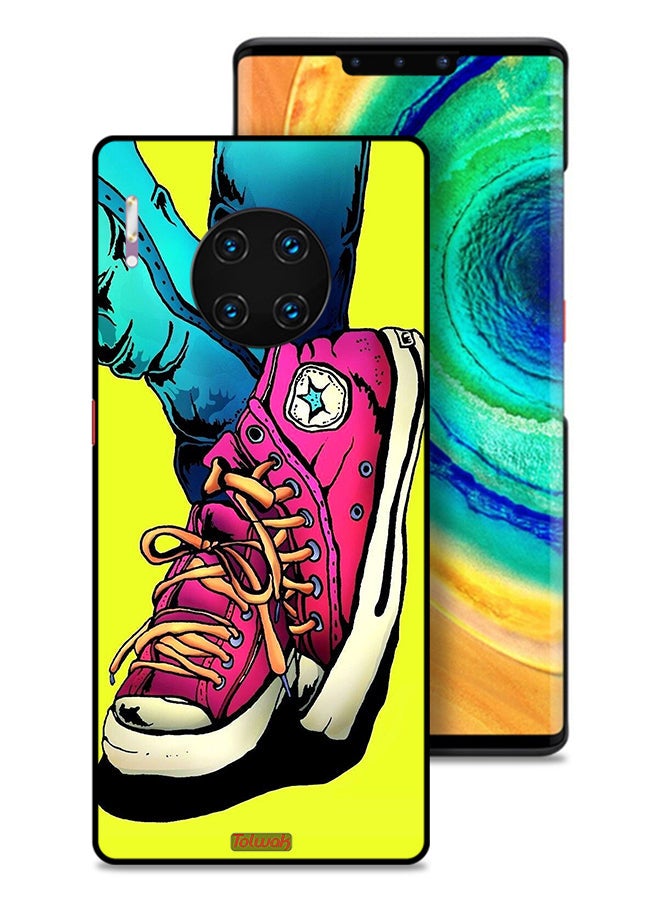 Tolwak Huawei Mate 30 Pro 4G Protective Case Cover Canva Shoes Art  - Image 1