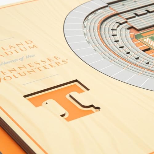 YouTheFan NCAA Tennessee Volunteers 5-Layer StadiumView 3D Wall Art - Neyland Stadium - Image 4