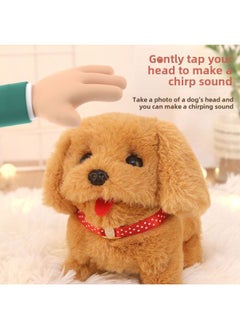 Generic Toy Dog Simulation Electric Puppy Walking Can Call Plush Electronics Can't Drop Fur Dog Can Run Pet Simulation Teddy-Color:Little Corgi Gray-Specifications:No Battery  - Image 4