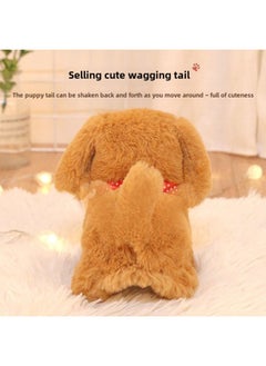 Generic Toy Dog Simulation Electric Puppy Walking Can Call Plush Electronics Can't Drop Fur Dog Can Run Pet Simulation Teddy-Color:Little Corgi Gray-Specifications:No Battery  - Image 5