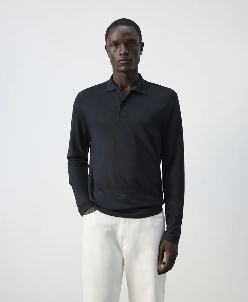 100% cotton regular-fit polo shirt