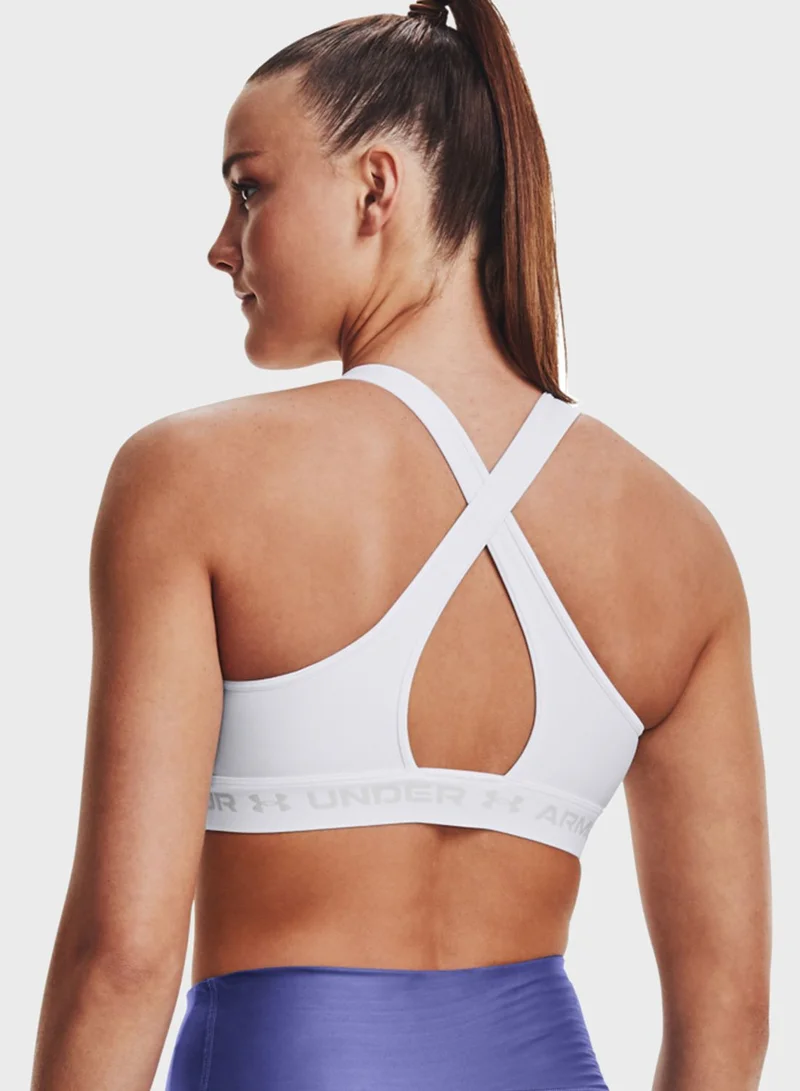 UNDER ARMOUR Logo Cross Back Mid Bra