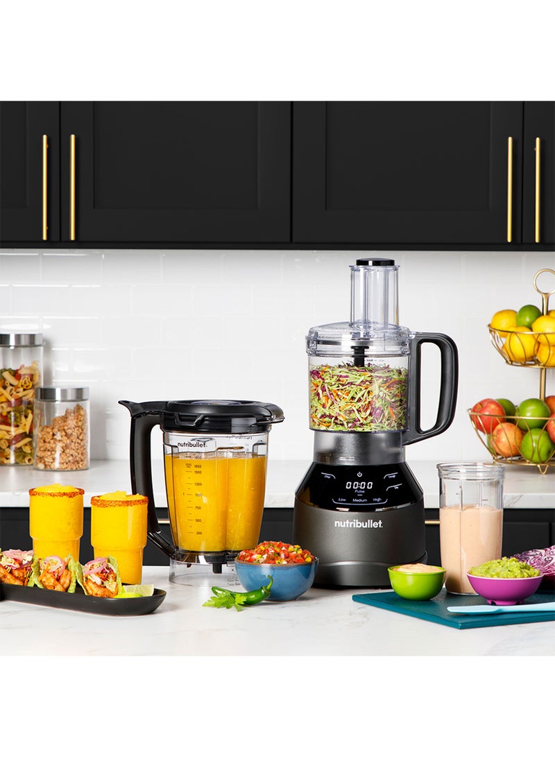 nutribullet Triple System 1500W 3-in-1 High-Speed Blender, Multi-Functional, Personal Blender & Food Processor, 7-Cup Capacity, Intelligent Programs, BPA-Free, Dishwasher-Safe, NTS-1500, 1-Year Warranty 1.8 L 1500 W NTS-1500 Black - Image 5