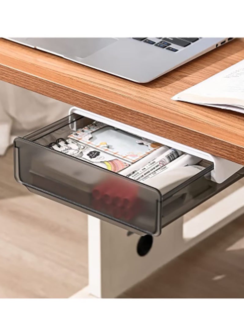 Under Desk Storage Drawer, Slide-out Under Desk Drawer with Handle, Self-adhesive Hidden Drawer Box for Office, Home, Kitchen, School, Black - pzsku/Z696243388F4EC24F8735Z/45/_/1732268244/b2fbeb5c-7b9a-4656-8225-02e2e68ce4ff