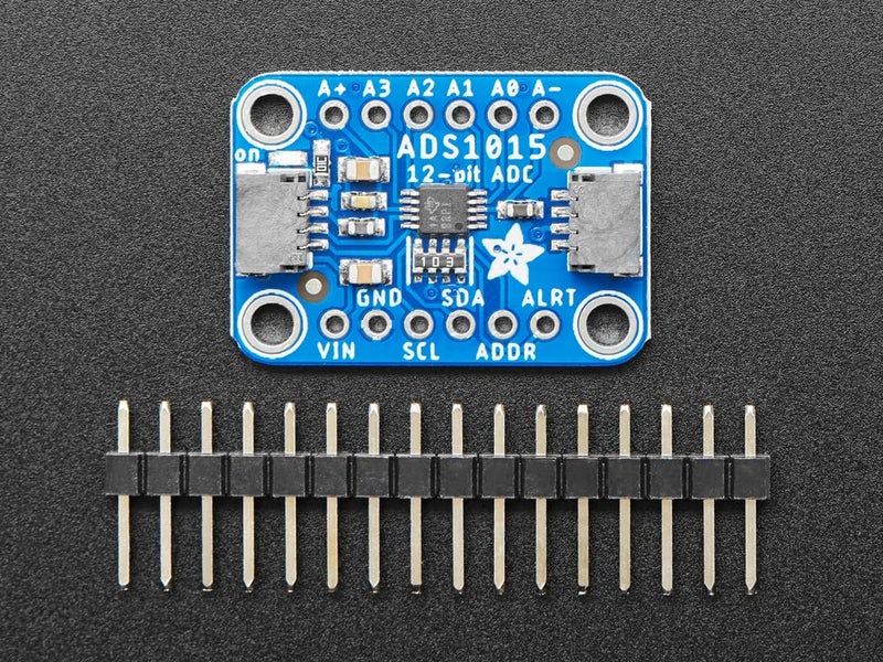 Adafruit ADS1015 محول تناظري إلى رقمي 12-بت - 4 قنوات مع مضخم مكاسب قابل للبرمجة - Image 2