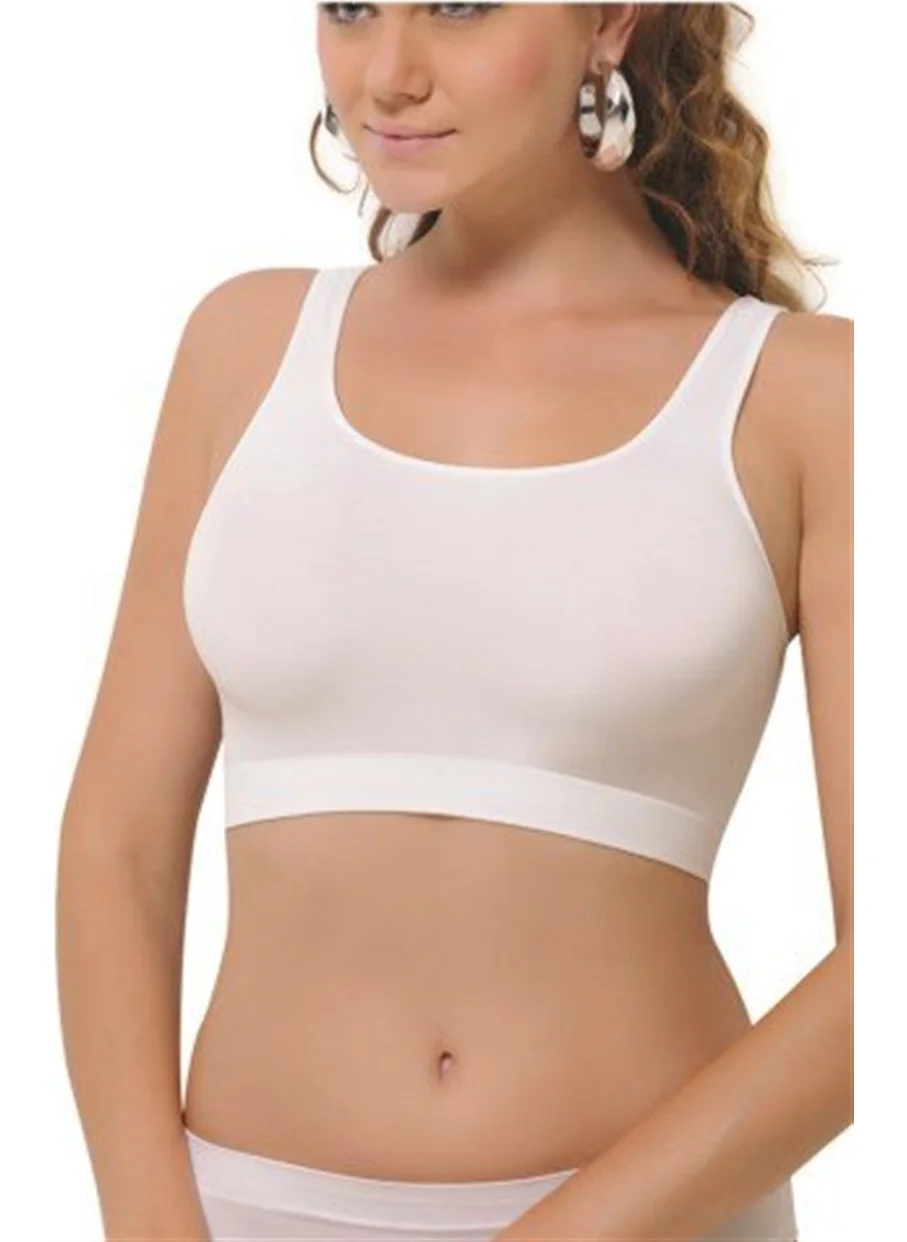 Liza 660 Combed Cotton Padded Wide Strap Half Undershirt