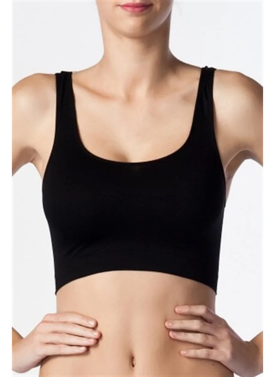 Liza 660 Combed Cotton Padded Wide Strap Half Undershirt