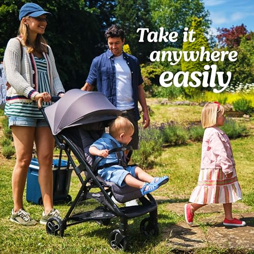 Graco Ready2Jet Compact Stroller – Overhead Friendly Compact Travel Stroller with Automatic Fold, Kingston - Image 5