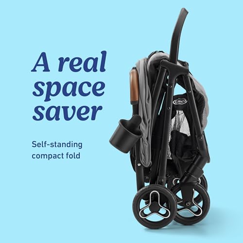 Graco Ready2Jet Compact Stroller – Overhead Friendly Compact Travel Stroller with Automatic Fold, Kingston - Image 4