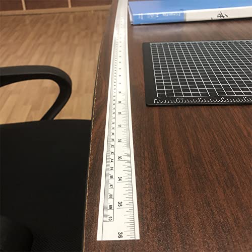 KFZDCG Self-Adhesive Tape Measure Sticky Measuring Tape Workbench Ruler Adhesive Table Sticky Measuring Tape Ruler for Work Woodworking, Saw, Drafting Table (36 Inch,6 Pieces) - Image 4