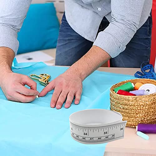 KFZDCG Self-Adhesive Tape Measure Sticky Measuring Tape Workbench Ruler Adhesive Table Sticky Measuring Tape Ruler for Work Woodworking, Saw, Drafting Table (36 Inch,6 Pieces) - Image 5