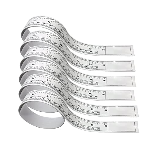 KFZDCG Self-Adhesive Tape Measure Sticky Measuring Tape Workbench Ruler Adhesive Table Sticky Measuring Tape Ruler for Work Woodworking, Saw, Drafting Table (36 Inch,6 Pieces) - Image 1