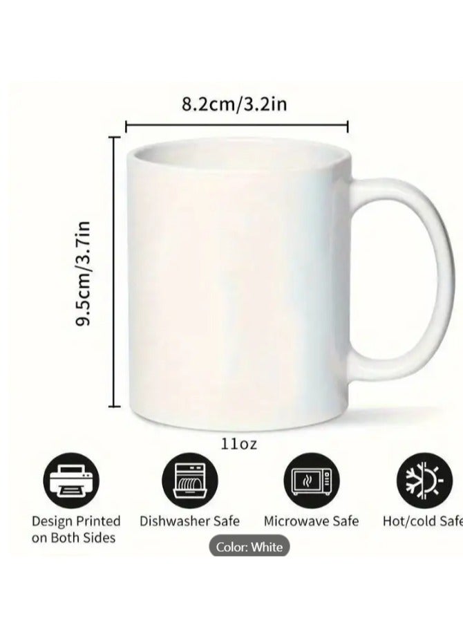 RYN Mug Ceramic Cup 11oz, Microwave Safe, Arab Your Opinion Arabic Meme Short Quotes Office Home Coffee Mug with Attitude in red - Image 3