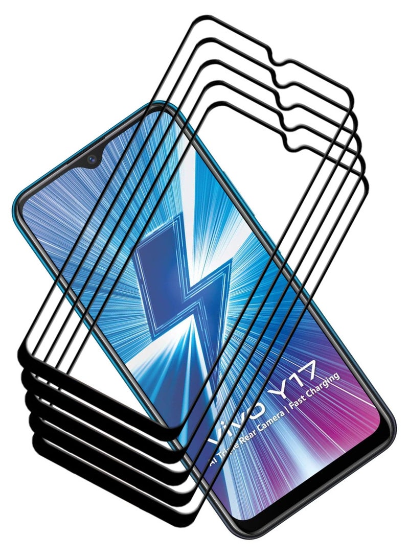 ACLIX 5 Pieces Antistatic ESD Dustproof Premium Quality High Definition Tempered Glass Screen Protector Designed For vivo Y17 - Image 1