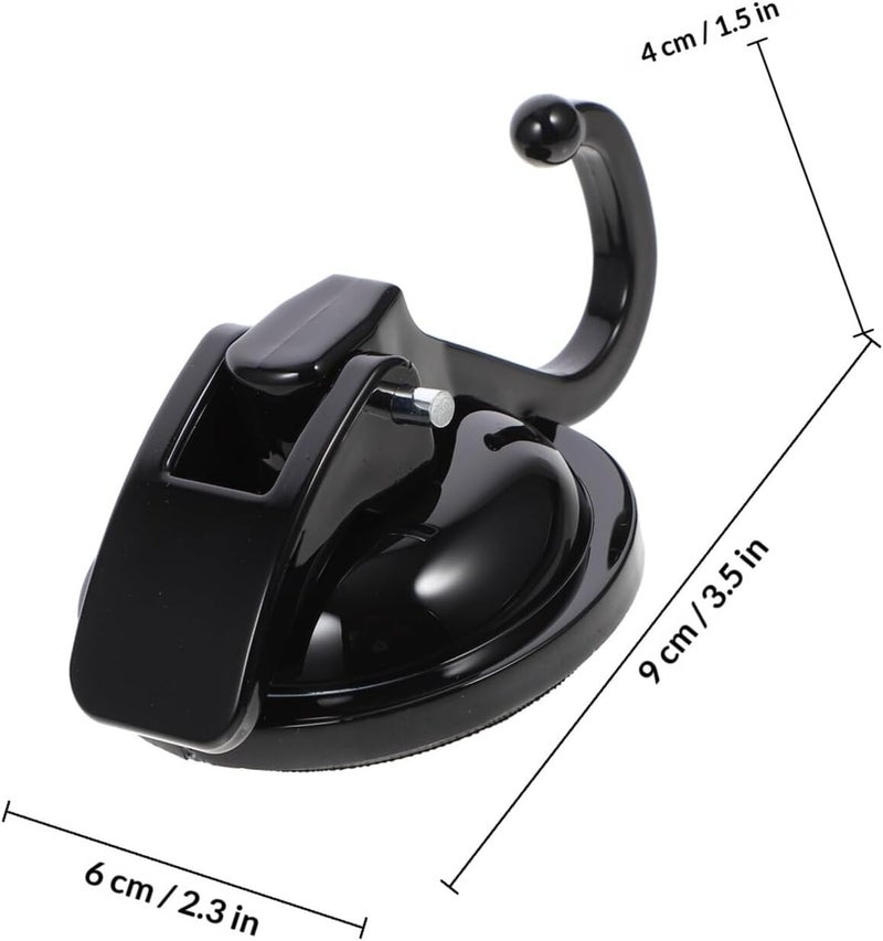 BESTonZON Reusable Vacuum Suction Cup Wall Hook Heavy Duty Plastic Suction Cup Hook for Bathroom Kitchen Glass Surface Storage Organizer - Image 2