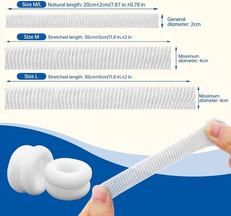 Dimora Finger Cots Pack of 60 Large Size Finger Protectors Breathable Bandages for Wound Care Stretchy Sleeves for Gardening Fitness and Cargo Handling White - Image 4