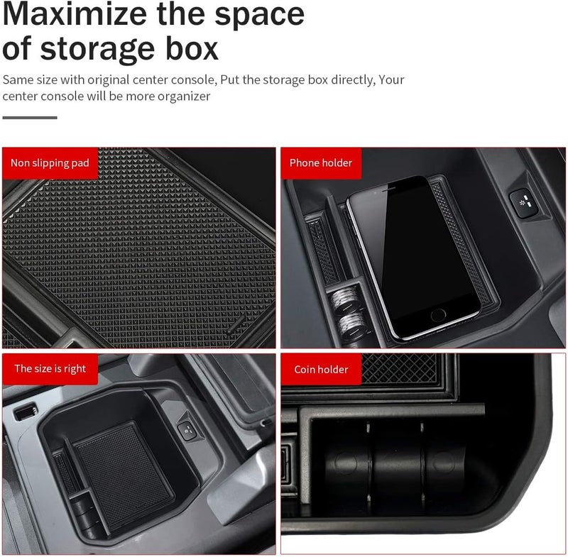Auovo Center Console Organizer Tray for Land Rover Defender 2020-2023 - Image 2