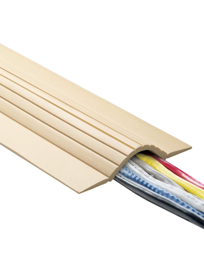 UT Wire UT Wire 5-Feet Cable Blanket High Capacity Low Profile Cord Cover and Protector, Beige  - Image 1