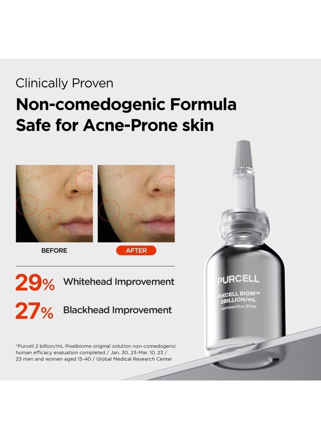 PURCELL Pixcell Biom 2B/mL Probiotic Essence Serum - Restores Skin Barrier with Bifida, Lactobacillus Ferment Lysate, Korean Probiotic Drops for acne prone skin and sensitive skin (30ml, 1.01 Fl Oz.) - Image 3